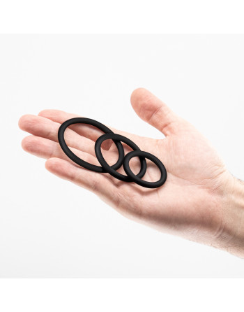 BANDOLEROS CONJUNTO DE ANILLOS DE SILICONA PARA EL PENE CRUSHIOUS