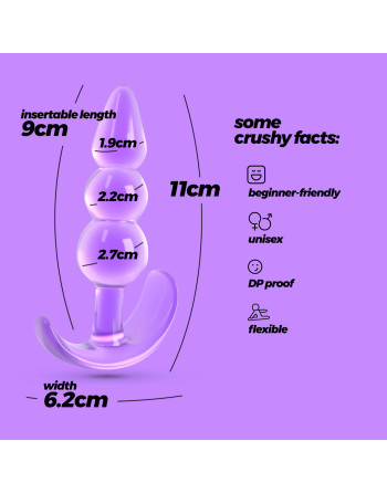 EXPLORER DUCHA ANAL 90ML CON LUBRICANTE ANAL 50ML Y PLUG ANAL THE PLUNGER CRUSHIOUS