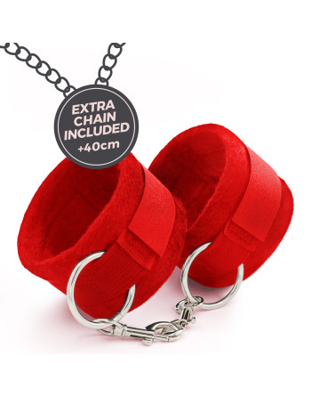 ME LO COMO CONJUNTO DE ALGEMAS DE VELCRO + VENDA ACETINADA E LUBRIFICANTE BEIJÁVEL DE MORANGO CRUSHIOUS ME LO COMO CONJUNTO DE ALGEMAS DE VELCRO + VENDA ACETINADA E LUBRIFICANTE BEIJÁVEL DE MORANGO CRUSHIOUS