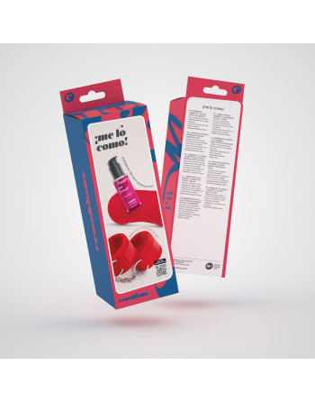 ME LO COMO CONJUNTO DE ALGEMAS DE VELCRO + VENDA ACETINADA E LUBRIFICANTE BEIJÁVEL DE MORANGO CRUSHIOUS ME LO COMO CONJUNTO DE ALGEMAS DE VELCRO + VENDA ACETINADA E LUBRIFICANTE BEIJÁVEL DE MORANGO CRUSHIOUS