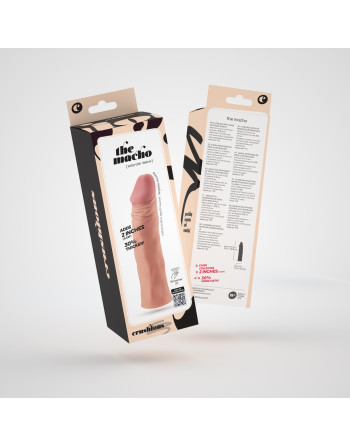 FUNDA DE PENE REALISTA CON EXTENSIÓN DE 2" THE MACHO CRUSHIOUS