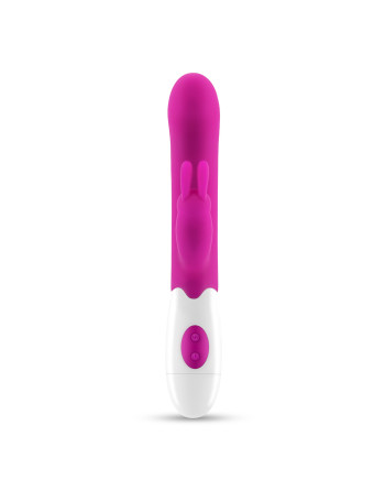 VIBRADOR CON ESTIMULADOR DE CLÍTORIS JIGGLIE Y LUBRICANTE DE BASE AGUA INCLUIDO CRUSHIOUS