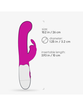 VIBRADOR CON ESTIMULADOR DE CLÍTORIS JIGGLIE Y LUBRICANTE DE BASE AGUA INCLUIDO CRUSHIOUS