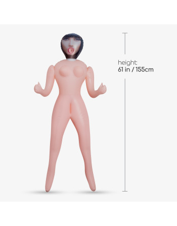 PAOLA LA MAESTRA MUÑECA INFLABLE CON MASTURBADOR