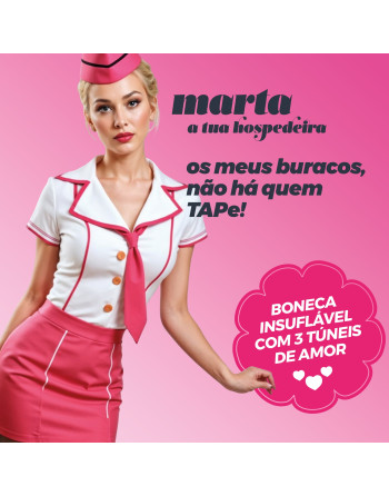 MARTA LA AZAFATA MUÑECA INFLABLE RUBIA CRUSHIOUS