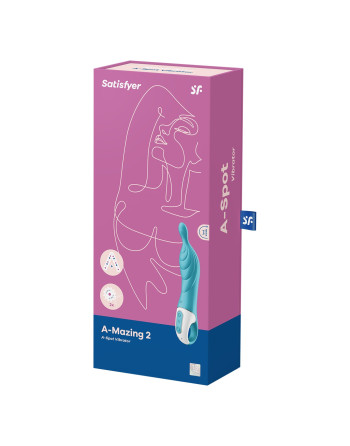 ESTIMULADOR DO PONTO-G A-MAZING 2 SATISFYER TURQUESA