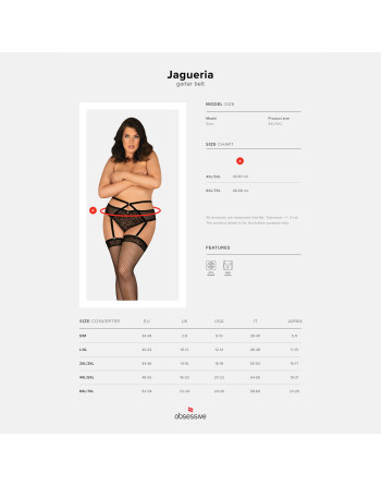 LIGUERO JAGUERIA TALLA QUEEN OBSESSIVE