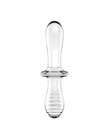 DILDO DE CRISTAL DOUBLE CRYSTAL TRANSPARENTE SATISFYER