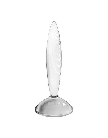 DILDO DE VIDRO SPARKLING CRYSTAL TRANSPARENTE SATISFYER