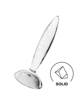 DILDO DE CRISTAL SPARKLING CRYSTAL TRANSPARENTE SATISFYER