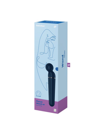 VARITA PLANET WAND-ER - WAND VIBRATOR BLUE/ROSE GOLD SATISFYER