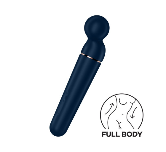 VARITA PLANET WAND-ER - WAND VIBRATOR BLUE/ROSE GOLD SATISFYER