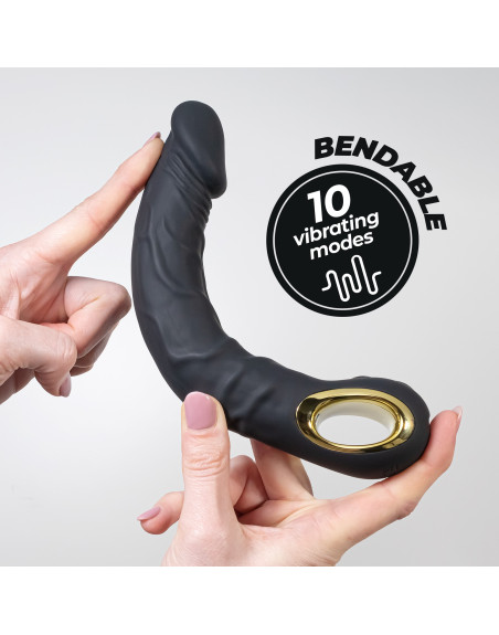 VIBRADOR FLEXIBLE MAGNUS BEND NEGRO CRUSHIOUS