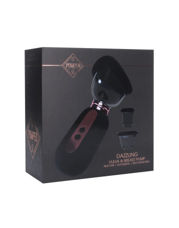 BOMBA PARA VULVA Y SENOS DAZZLING NEGRA PUMPED