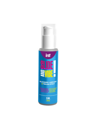 LUBRICANTE A BASE DE AGUA CON VIBRACIÓN SLIDE AND VIBE 35ML INTT