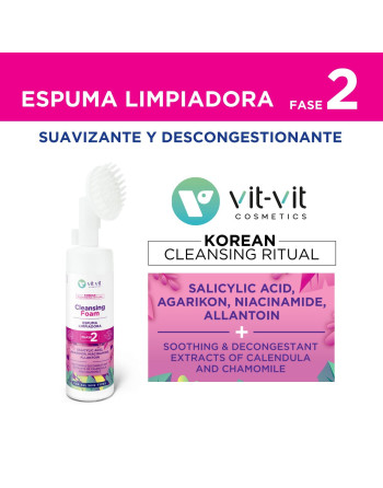 ESPUMA DE LIMPEZA KOREAN BEAUTY NOURISHING AND CLEANSER BALM VIT VIT COSMETICS 150ML