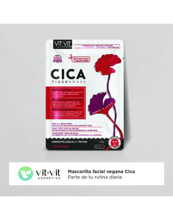 MASCARILLA DE TEJIDO FACIAL CICA TIGERGRASS VIT VIT COSMETICS 20GR