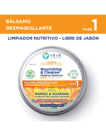 BÁLSAMO NUTRITIVO E DESMAQUILHANTE KOREAN BEAUTY 100ML VIT VIT COSMETICS