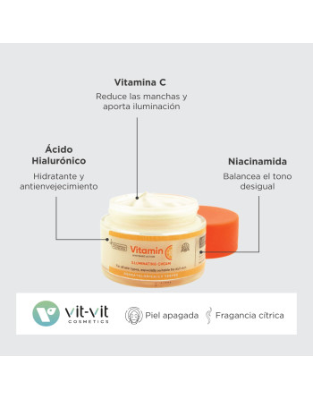 CREMA DE DÍA ILUMINADORA VITAMIN C 50ML VIT VIT COSMETICS
