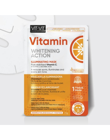 MASCARILLA DE TEJIDO FACIAL VITAMIN C VIT VIT COSMETICS 20GR