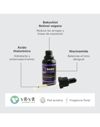SERÚM ANTI-EDAD BAKUCHIOL VIT VIT COSMETICS 30ML