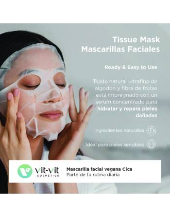 MASCARILLA DE TEJIDO FACIAL CICA TIGERGRASS VIT VIT COSMETICS 20GR