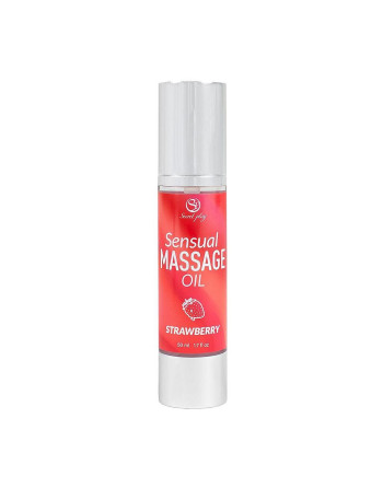 ACEITE DE MASAJE CON SABOR A FRESA 50 ML SECRET PLAY