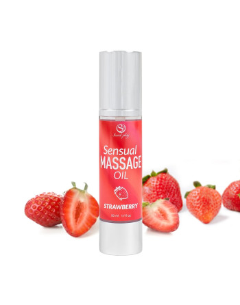 ACEITE DE MASAJE CON SABOR A FRESA 50 ML SECRET PLAY