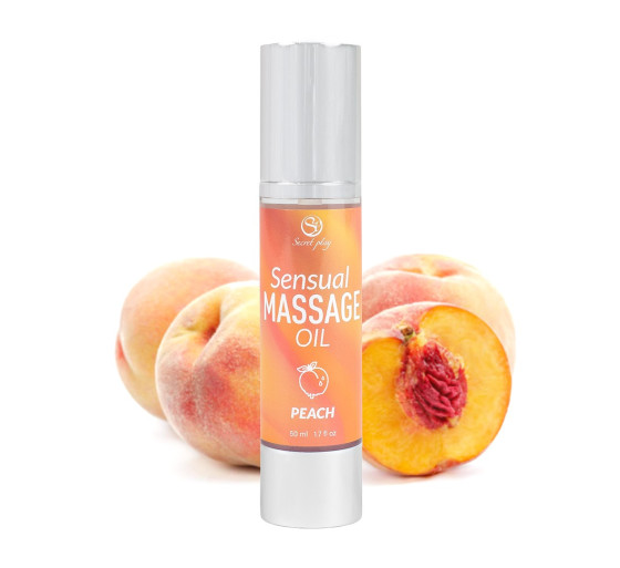 ÓLEO DE MASSAGEM AROMA PÊSSEGO 50 ML SECRET PLAY