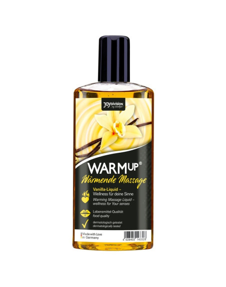 ÓLEO DE MASSAGEM BEIJÁVEL WARMUP BAUNILHA 150 ML JOYDIVISION 