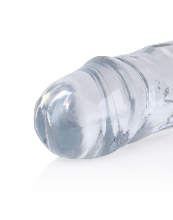 DILDO DOBLE CRYSTAL CLEAR 13 /34 CM TRANSPARENTE REALROCK