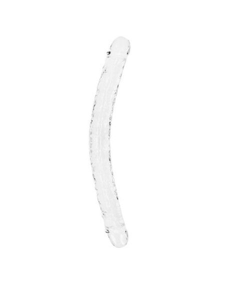 DILDO DUPLO CRYSTAL CLEAR 18 /45 CM TRANSPARENTE REALROCK