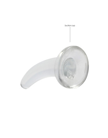 DILDO NON-REALISTIC CRYSTAL CLEAR 5 /11,5 CM REALROCK