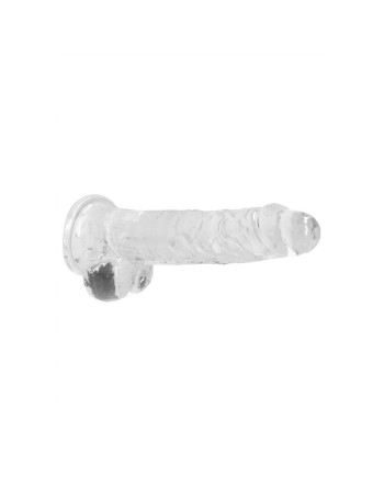 DILDO REALISTA CON TESTICULOS CRYSTAL CLEAR 8 /21CM REALROCK