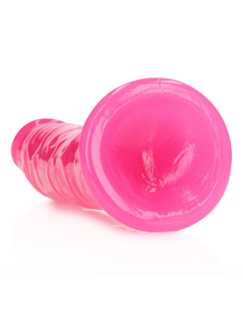 DILDO SLIM REALISTIC GLOW IN THE DARK 8'' / 20 CM ROSA REALROCK