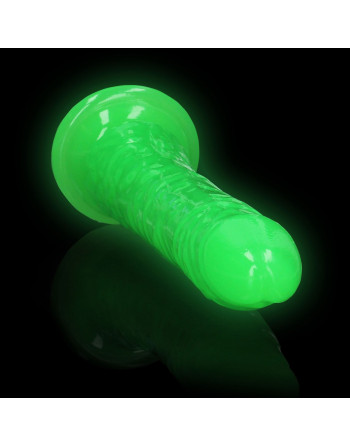 DILDO SLIM REALISTIC GLOW IN THE DARK 8'' / 20 CM REALROCK