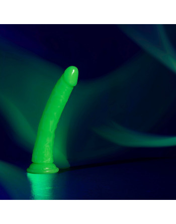 DILDO SLIM REALISTIC GLOW IN THE DARK 9'' / 22,5 CM REALROCK