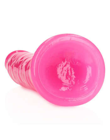 DILDO SLIM REALISTIC GLOW IN THE DARK 9'' / 22,5 CM ROSA REALROCK