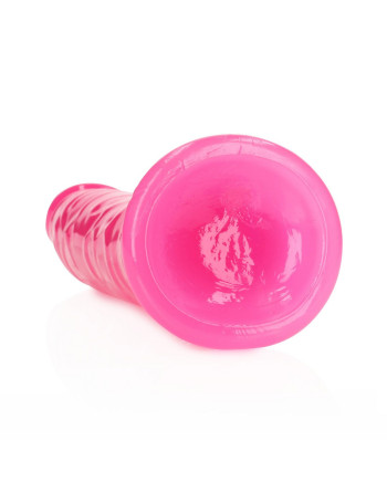 DILDO SLIM REALISTIC GLOW IN THE DARK 9'' / 22,5 CM ROSA REALROCK