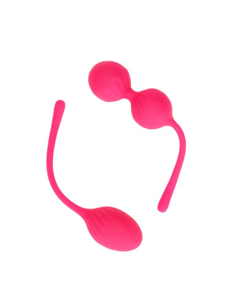 CONJUNTO DE 2 BOLAS VAGINALES THUMPING KEGEL WILD STRAWBERRY LOVELINE