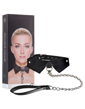 COLLAR CON CORREA OUCH! EXCLUSIVE COLLAR WITH LEASH NEGRA