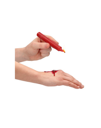 CONJUNTO DE 4 VELAS VERMELHAS TEASING WAX CANDLES OUCH!