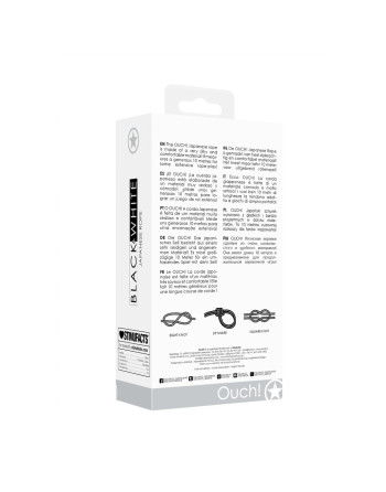 CUERDA JAPANESE 32.8 FT /10 M BLACK AND WHITE OUCH!