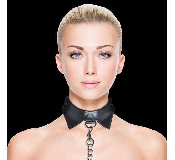 COLLAR CON CORREA OUCH! EXCLUSIVE COLLAR WITH LEASH NEGRA