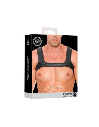 ARNÊS EM NEOPRENE S/M PRETO OUCH! ARNÊS EM NEOPRENE S/M PRETO OUCH!