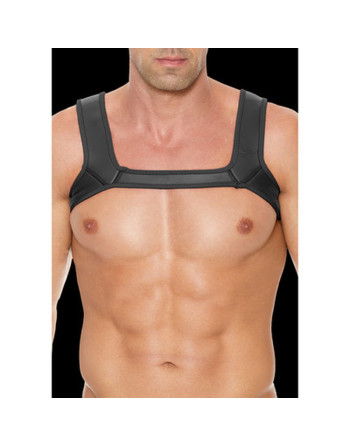 ARNÊS EM NEOPRENE S/M PRETO OUCH!
