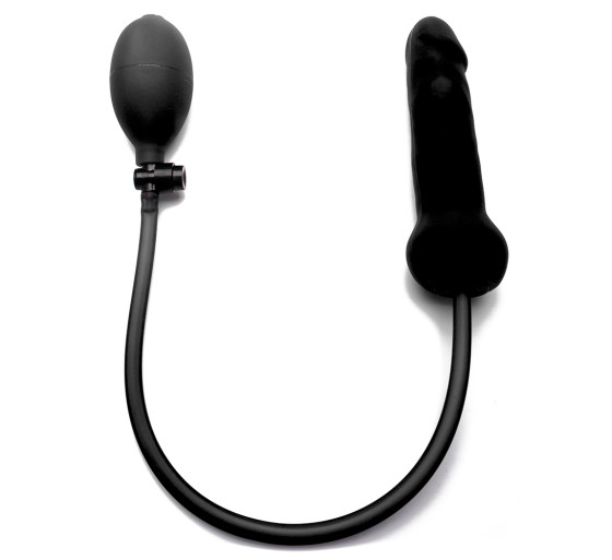 DILDO INFLABLE DONG DE SILICONA OUCH! NEGRO