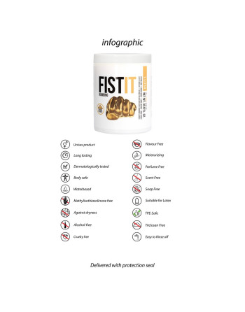 LUBRICANTE PARA FISTING NUMBING 33.8 FL OZ 1000 ML FIST IT