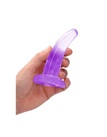 DILDO NON-REALISTIC CRYSTAL CLEAR 5 /11,5 CM MORADO REALROCK