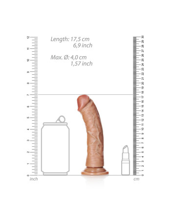 DILDO CURVED REALISTIC 6 /15,5 CM REALROCK